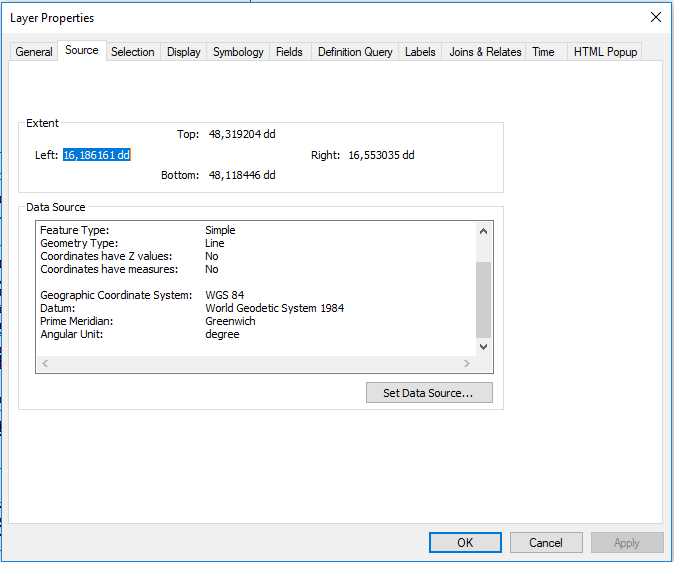 Data Source information